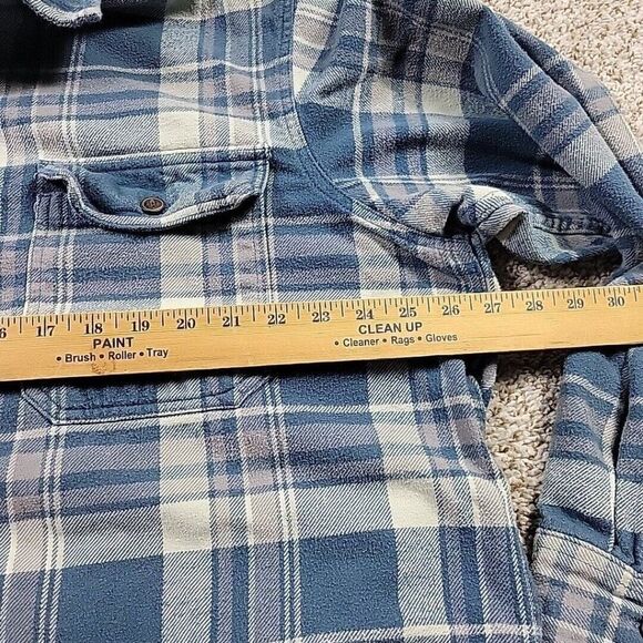 Red Head Flannel Shirt Jacket Mens 2XLT Blue Button Up Long Sleeve Pockets Heavy - Picture 4 of 7